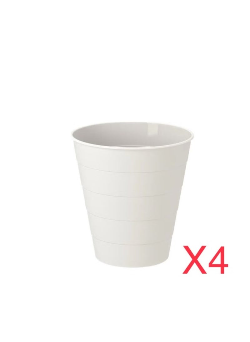 تورت ترت سلة نفايا ابيض 4 قطع  - Image 2