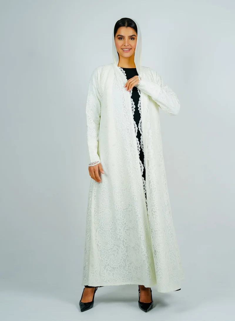 Rosette Abaya Stylish Dantil abaya
