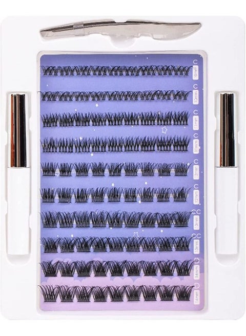 False Lashes Individual Eyelashes 90 Root Cluster Lashes DIY Eyelash Extension Fake Lashes Natural Look Reusable Lashes
