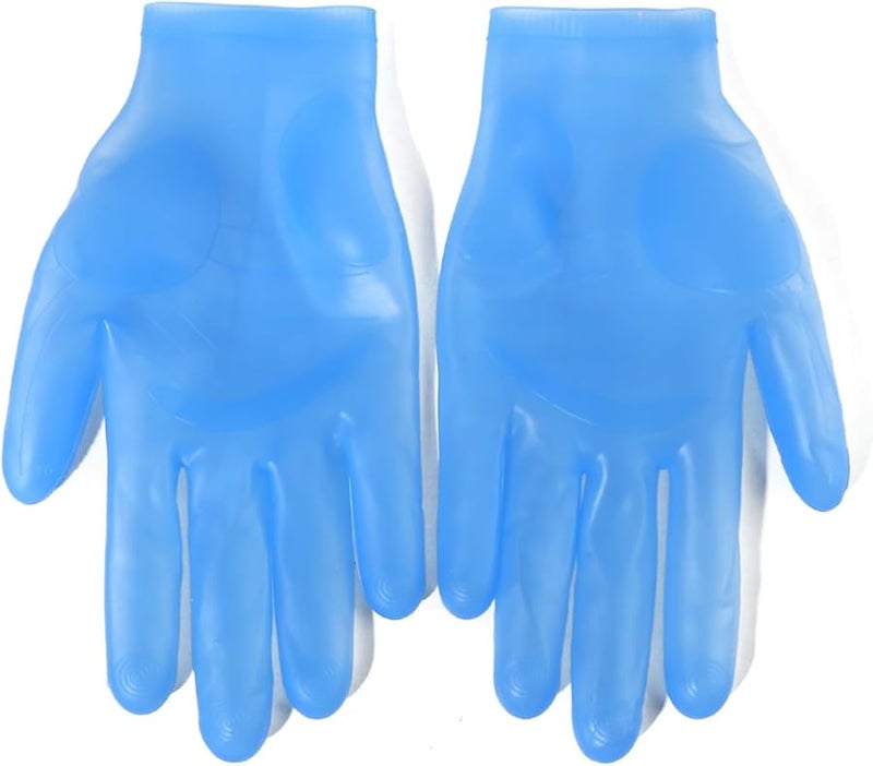 Sevenfly Reusable Silicone Gloves Waterproof Finger Protectors For DIY Jewelry Making Crafts Blue - Image 5
