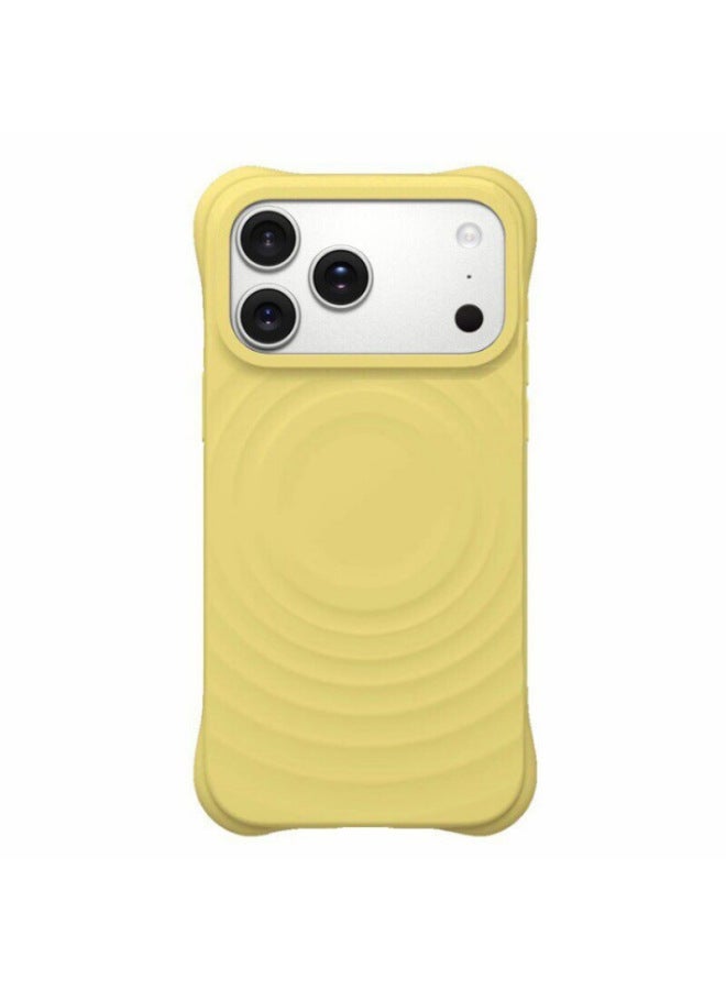 Suitable For Iphone 17 Pro Max Phone Case Apple 17 New Model Wave Liquid Silicone Magnetic Anti-fall Protective Cover