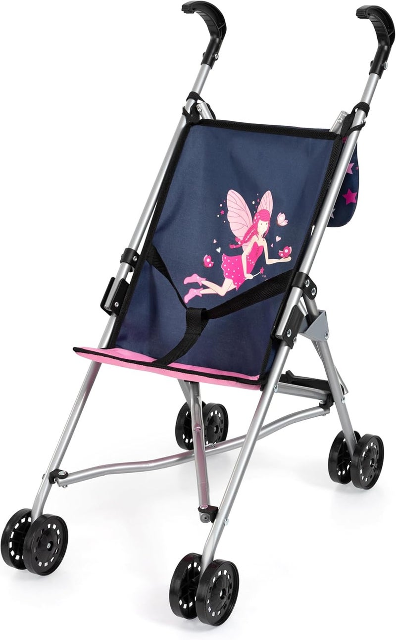 Bayer Design 30516AB Double Wheels Folding Metal Doll's Pram with Bag for Dolls up to 46 cm - Image 3