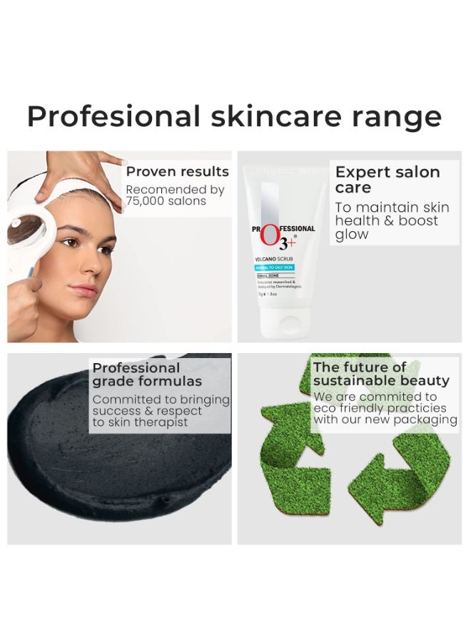 O3+ Volcano Scrub For Exfoliation, Deep Cleansing, Blackhead Removal And Pore Minimization (50G) - Image 2