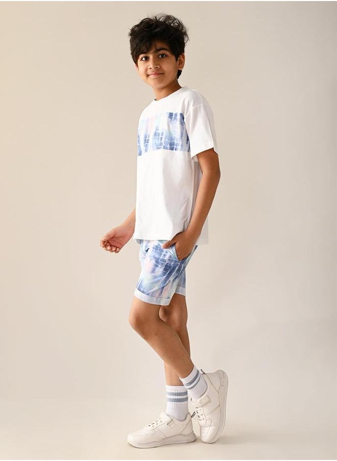LILPICKS - Funky Printed T-shirt with Shorts Set - Image 1