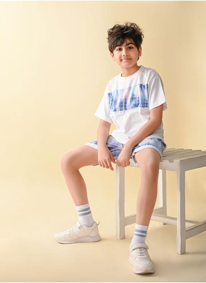 LILPICKS - Funky Printed T-shirt with Shorts Set - Image 1
