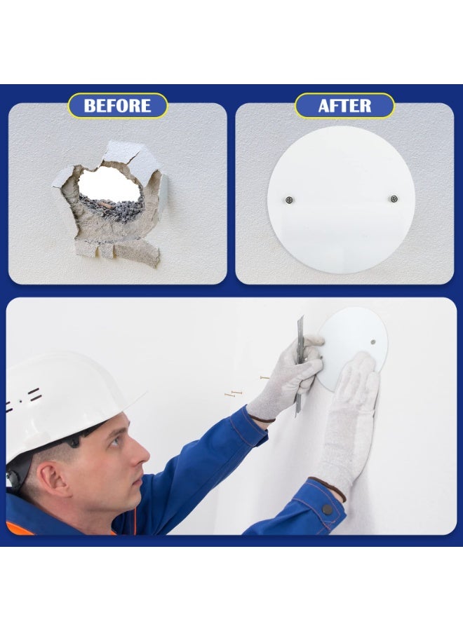 Plastic Flat Blank Plate Wall Hole Cover, Ceiling Outlet Electrical Box Cover With M3.5 Screws for Fan Light Switch Junction Box (26 Pcs, 5 Inch in Diameter) - Image 4