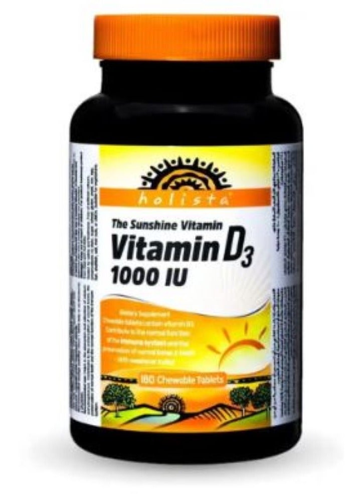 هوليستا فيتامين د3 1000 180 قرص للمضغ - Image 1