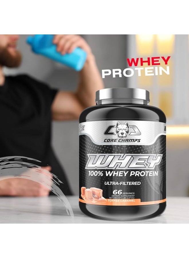 CORE CHAMPS WHEY PROTEIN 5LBS/2.27KG - TOFFEE CARAMEL - Image 4