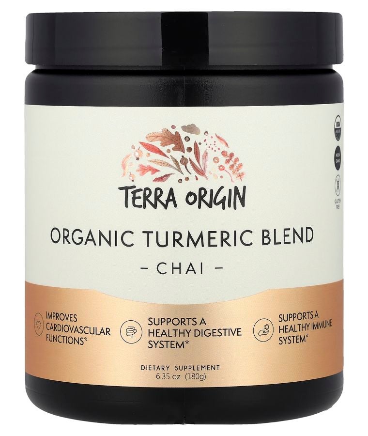 Terra Origin Organic Turmeric Blend Chai 6.35 oz (180 g)