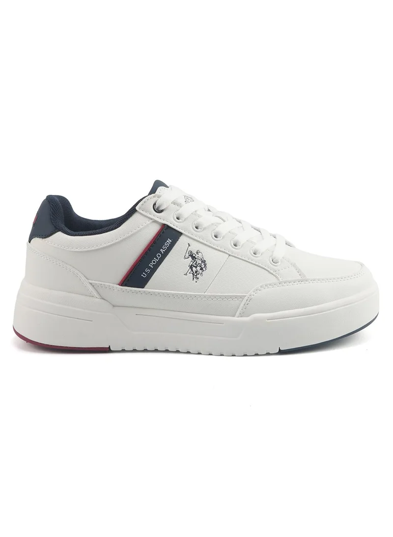 Men's White Classic Low-Top Sneakers,Lightweight Casual Shoes for Everyday Style