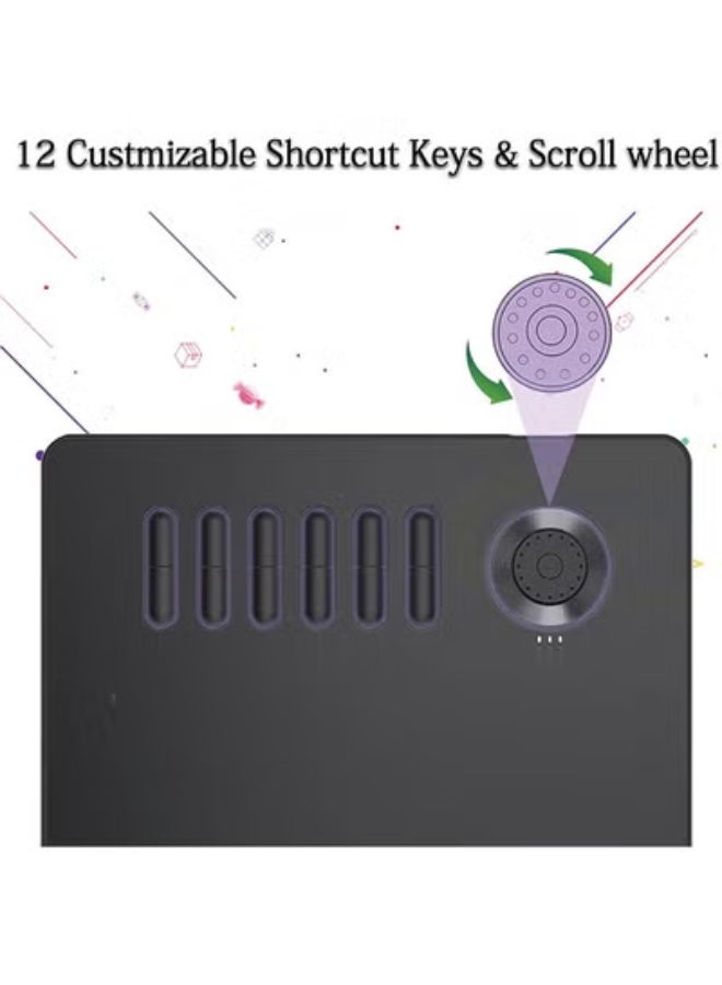 VEIKK A15 Pro Graphics Drawing Pen Tablet : Large Active Area Graphics Digital Drawing Tablets with Battery-Free Stylus and 6 Shortcut Keys for Designer Students Teacher - Image 4