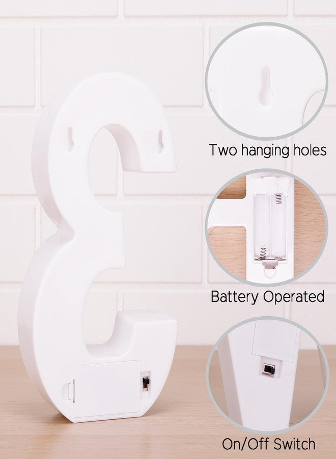 DyingSwan أرقام مضيئة بتقنية LED من DyingSwan، زينة عيد الميلاد الثلاثين، أضواء مضيئة، أرقام LED زخرفية، أرقام مضيئة لعلامة عيد الميلاد الثلاثين (أبيض دافئ) - Image 2