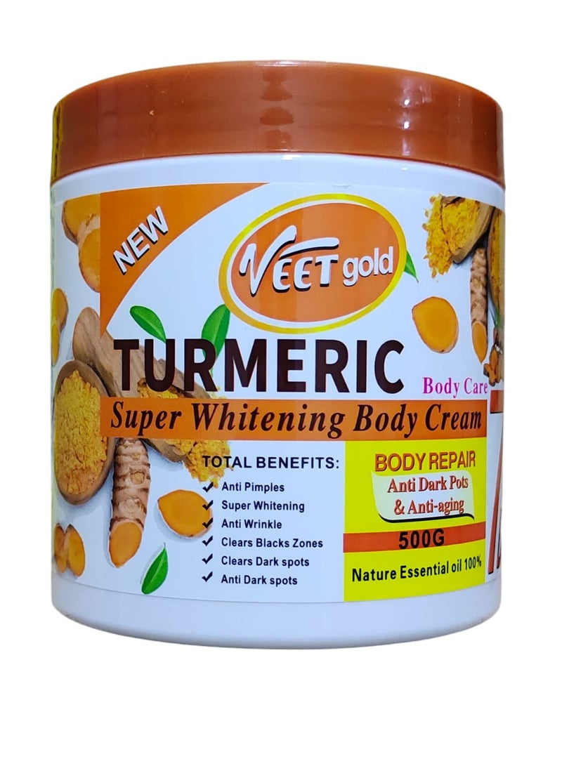 فيت جولد كريم تبييض الجسم الفائق بالكركم 500 جم