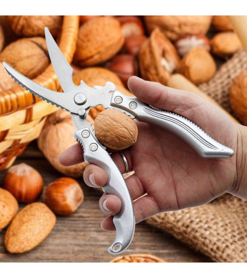 Stainless Steel Kitchen Scissors Detachable Dishwasher Safe With Bottle Opener Fish Scaler - Image 4