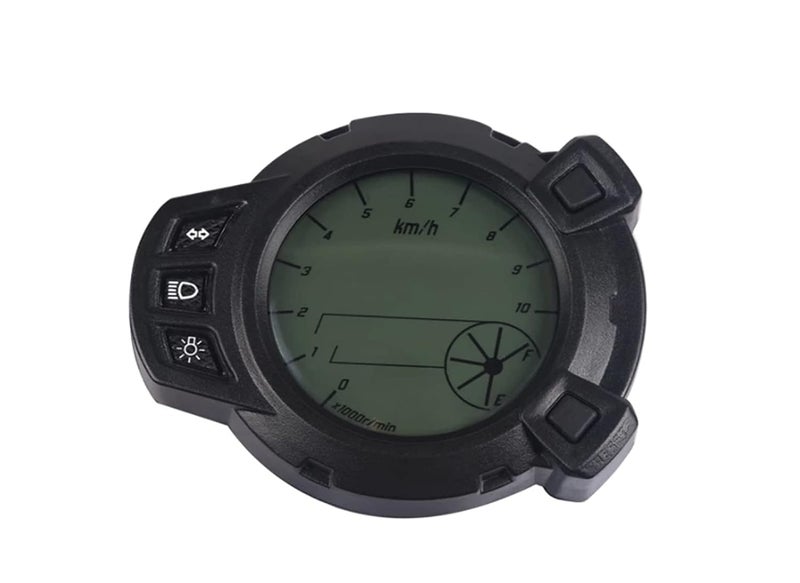 DEMULAX Motorcycle LCD Speedometer Tachometer Odometer - Image 1