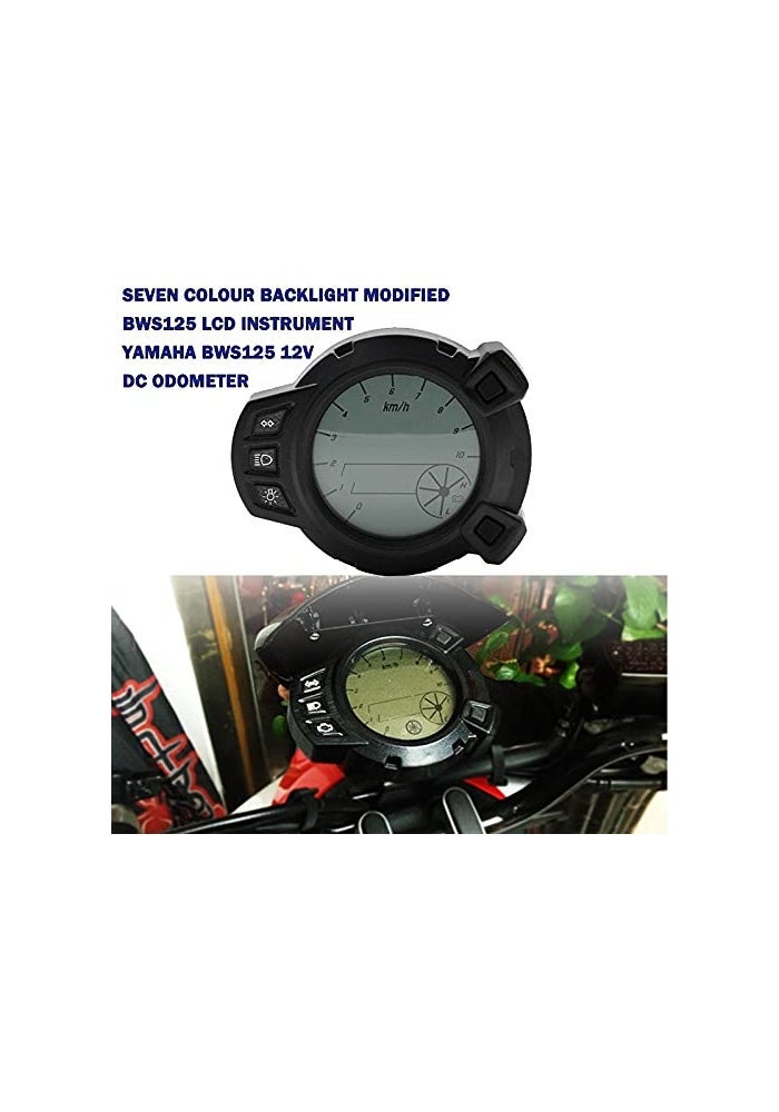 DEMULAX Motorcycle LCD Speedometer Tachometer Odometer - Image 5
