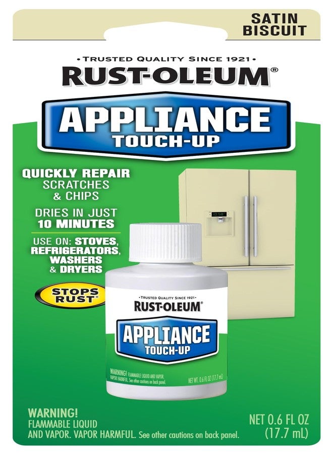 Rust-Oleum 203002 Specialty Appliance Touch Up Paint, 0.6 Oz Bottle, Biscuit, Solvent Like, Liquid, 0.6 Fl Oz (Pack of 1) - Image 1