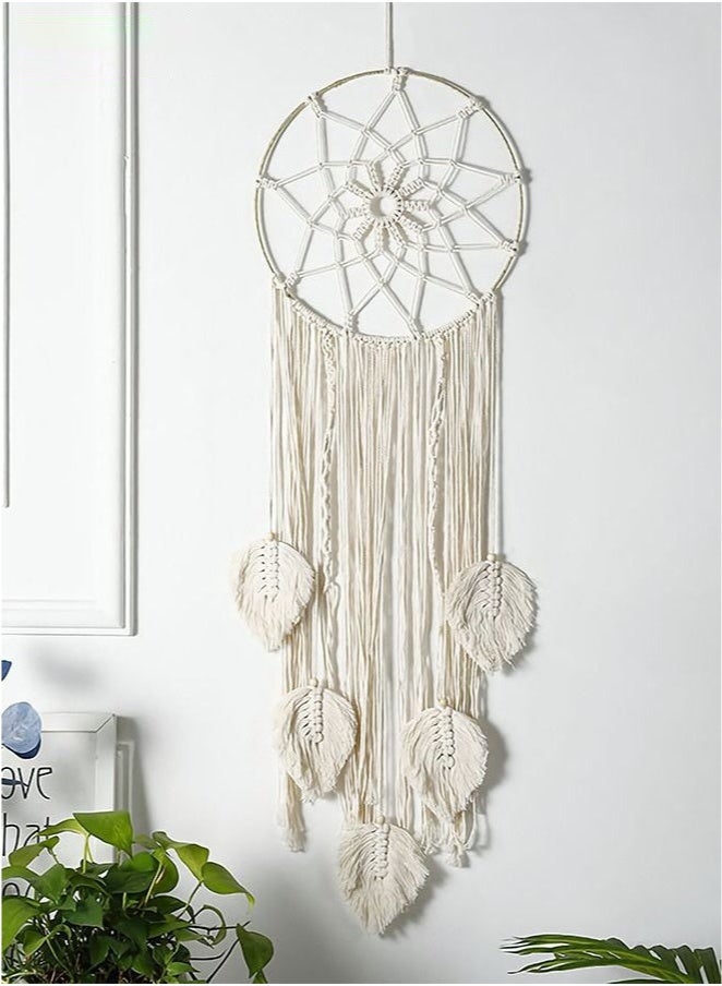 Forest Home Large Wall Hanging Boho Tapestry Curtain Fringe Woven Bohemian Wall Decor 100*25CM for Apartment Bedroom Living Room - Image 2