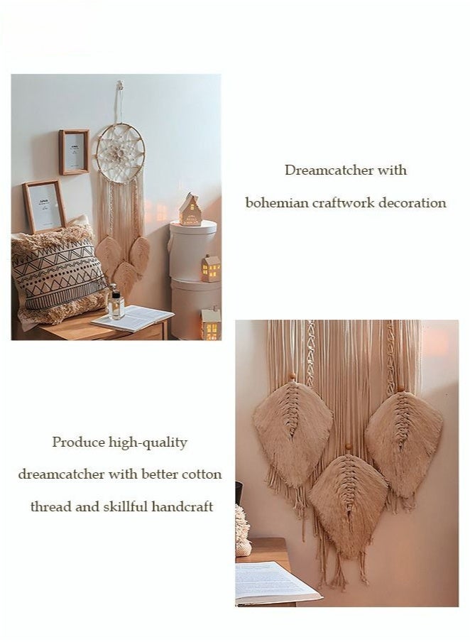 Forest Home Large Wall Hanging Boho Tapestry Curtain Fringe Woven Bohemian Wall Decor 100*25CM for Apartment Bedroom Living Room - Image 5