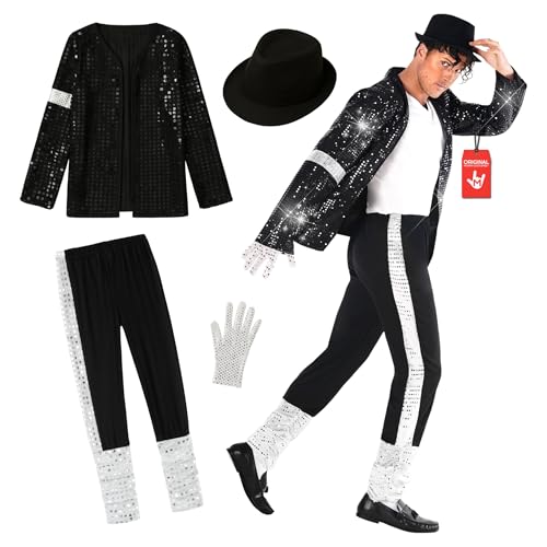 Morph Popstar Costume, 80s Costumes For Men, 90s Retro Outfits, Halloween Costumes For Adults, Halloween Costume For Men, X-Large - Image 1
