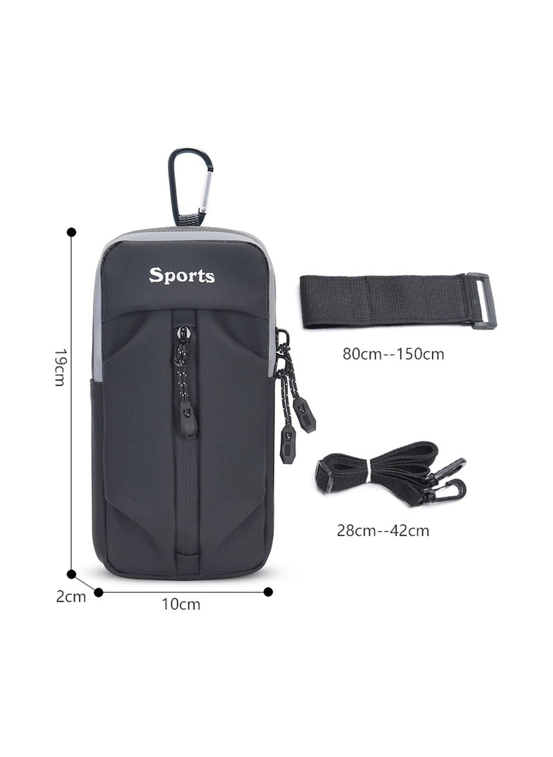 KASTWAVE - Arm Bag, Phone Armband Sleeve for Running Phone Arm Bands with Workout - Fits Most of Phone Use for Running, Workout Walking Gym, Hiking, and Biking - Black (1 Pcs) - Image 1