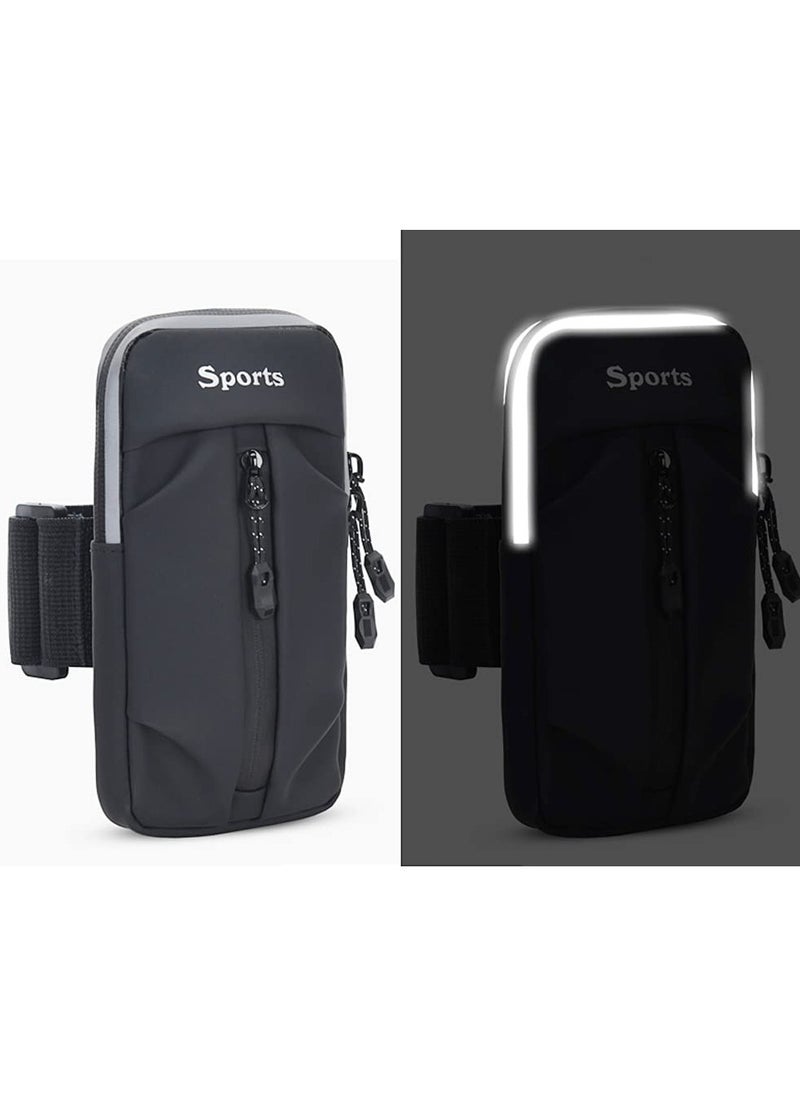 KASTWAVE - Arm Bag, Phone Armband Sleeve for Running Phone Arm Bands with Workout - Fits Most of Phone Use for Running, Workout Walking Gym, Hiking, and Biking - Black (1 Pcs) - Image 1