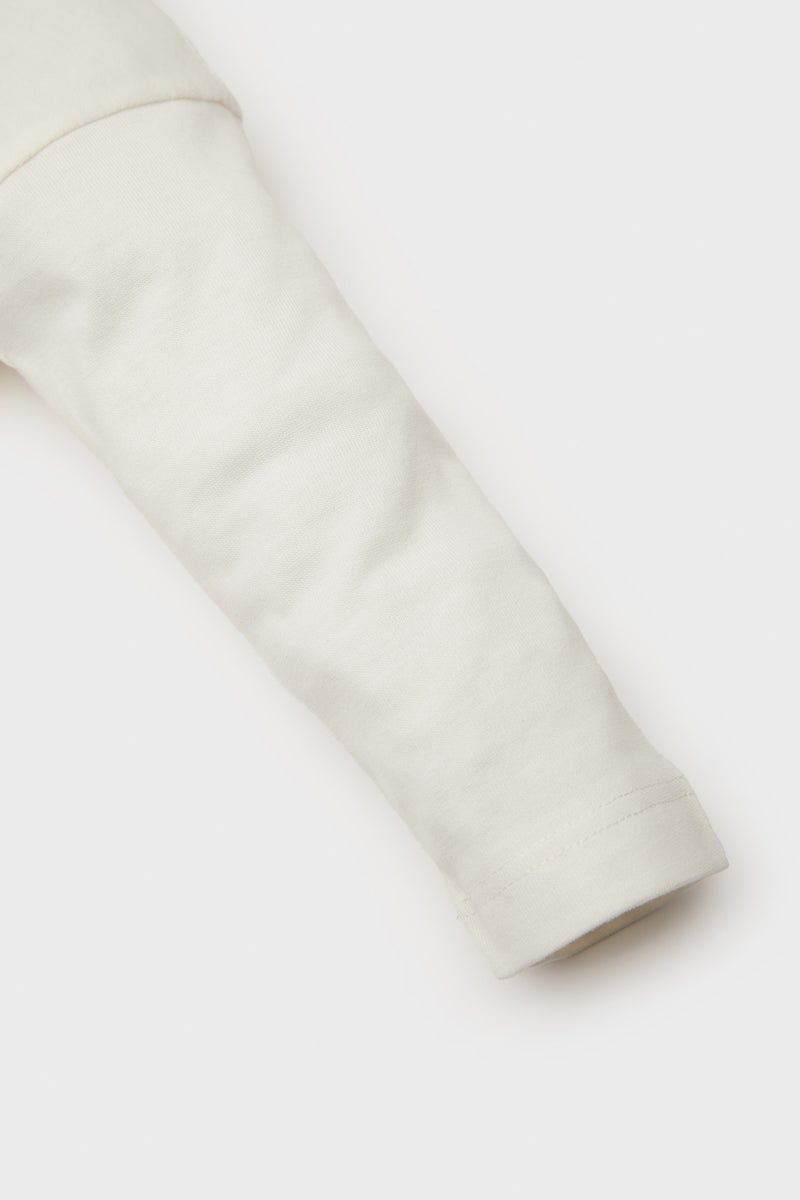 DeFacto White BabyBoy Baby Boy T-Shirt Sweatpants 2 Piece Set Casual - Image 3