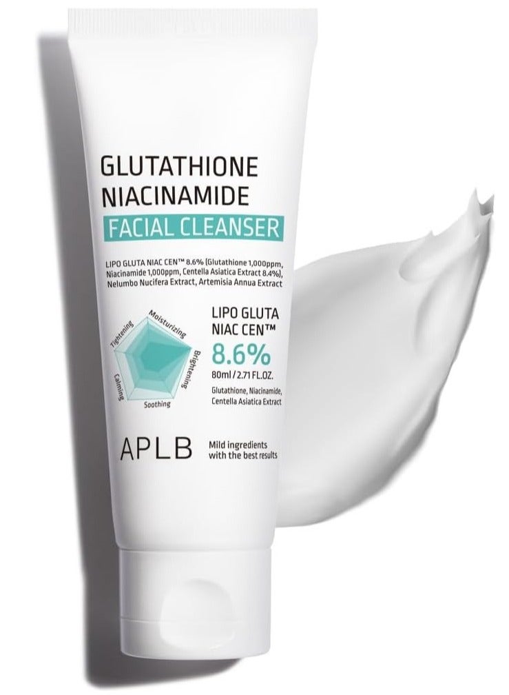 ايه بي ال بي منظف ​​الوجه بالجلوتاثيون والنياسيناميد | ليبو جلوتا نياك سين™ 8.6% 2.71 أونصة سائلة/عناية بالبشرة الكورية، يُعنى بشد المسام وإزالة الدهون، تغذية طويلة الأمد وترطيب عميق لبشرة ناعمة. - Image 1