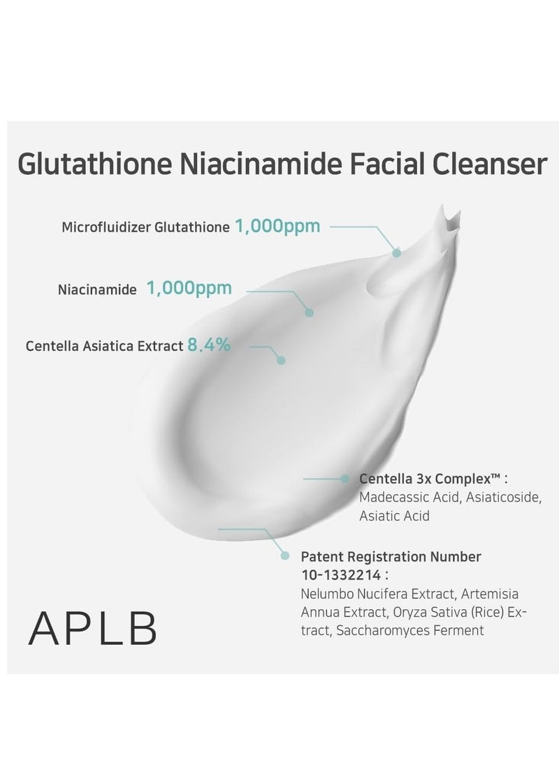 ايه بي ال بي منظف ​​الوجه بالجلوتاثيون والنياسيناميد | ليبو جلوتا نياك سين™ 8.6% 2.71 أونصة سائلة/عناية بالبشرة الكورية، يُعنى بشد المسام وإزالة الدهون، تغذية طويلة الأمد وترطيب عميق لبشرة ناعمة. - Image 4
