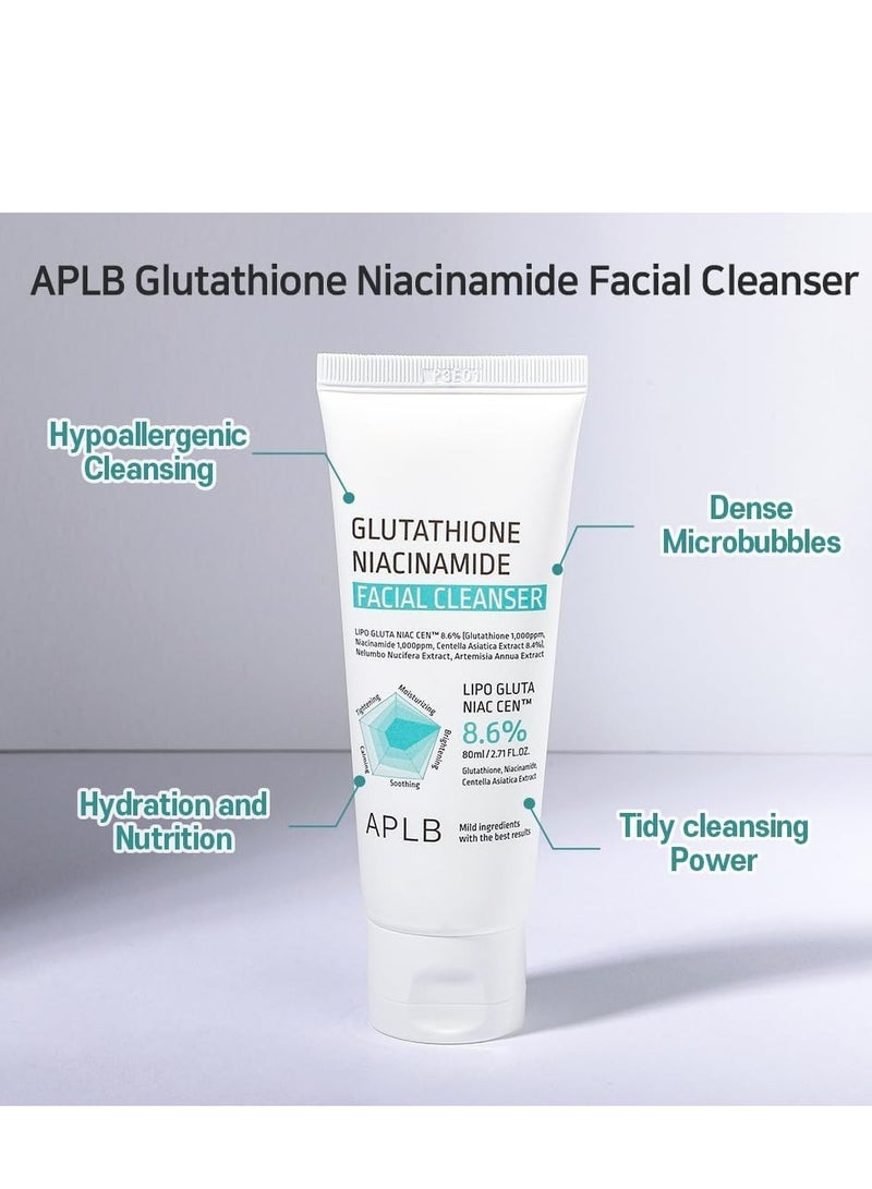 ايه بي ال بي منظف ​​الوجه بالجلوتاثيون والنياسيناميد | ليبو جلوتا نياك سين™ 8.6% 2.71 أونصة سائلة/عناية بالبشرة الكورية، يُعنى بشد المسام وإزالة الدهون، تغذية طويلة الأمد وترطيب عميق لبشرة ناعمة. - Image 5