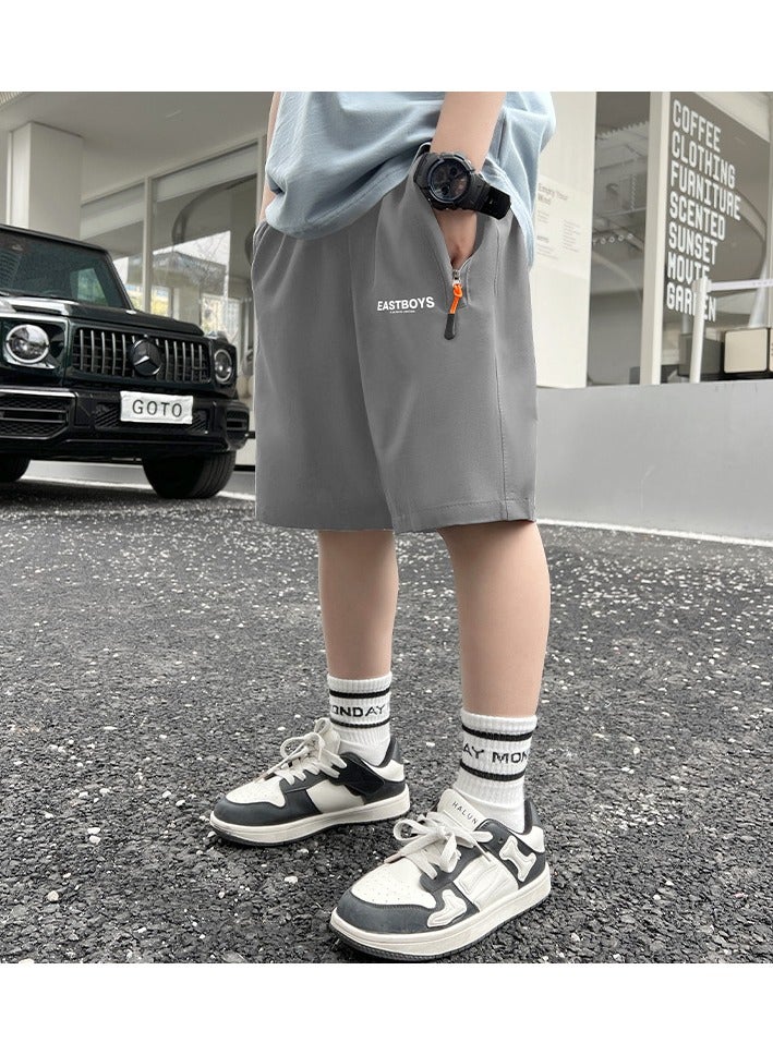 KUYING New Casual Ice Silk Quick Drying Children's Shorts