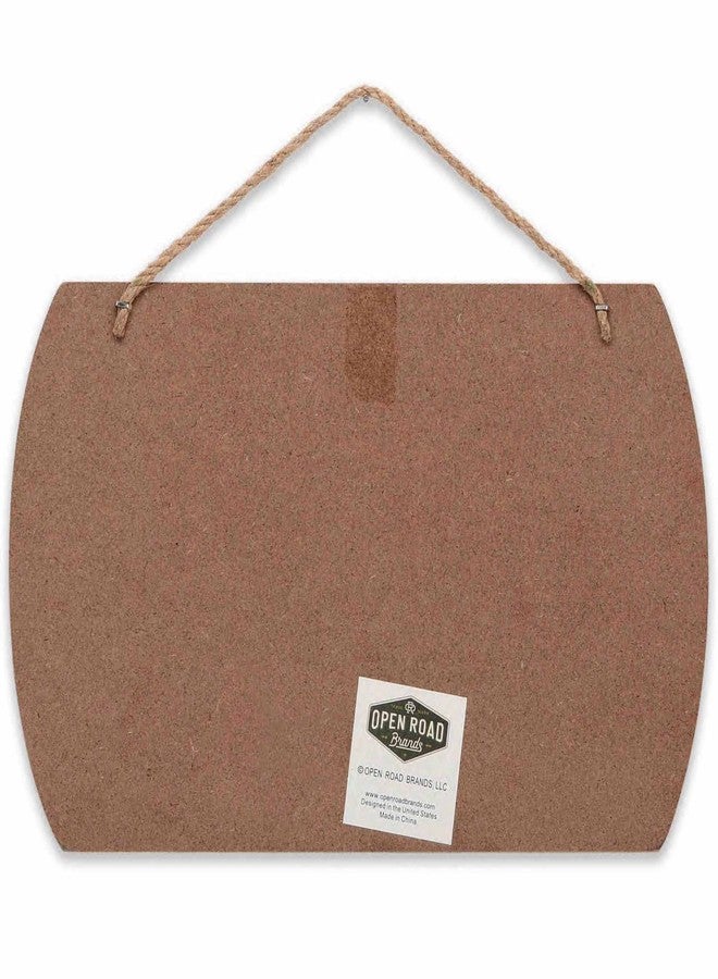 أوبن رود براندز لوحة جدارية خشبية معلقة عليها عبارة "مخيم سعيد" - لافتة عتيقة مرحة مناسبة للعربات الترفيهية أو الكرفانات أو المرآب - Image 3