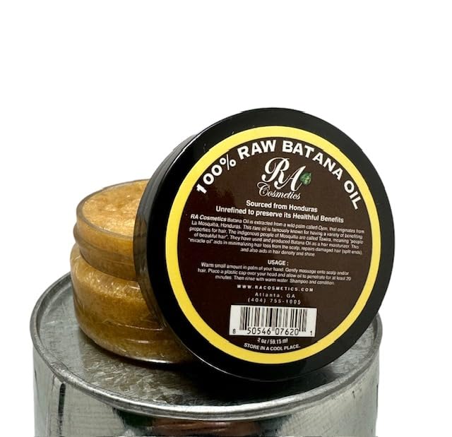 RA COSMETICS زيت باتانا للشعر 100% طبيعي من RA COSMETICS 2 أونصة - Image 1