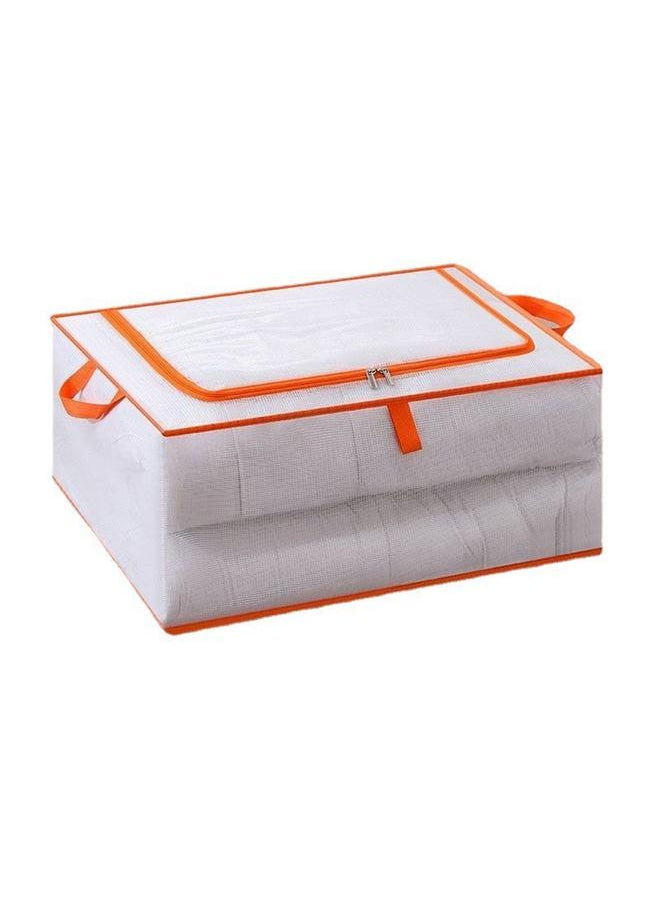 Thoraya - Clothes Storage Bag Large Capacity Transparent Waterproof Zipper Rectangle Storage Container for Blankets Comforters M 55x40x20cm - Image 1