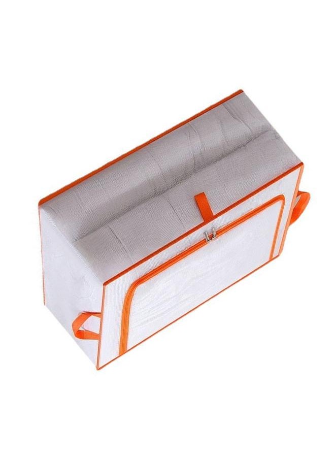 Thoraya - Clothes Storage Bag Large Capacity Transparent Waterproof Zipper Rectangle Storage Container for Blankets Comforters M 55x40x20cm - Image 1