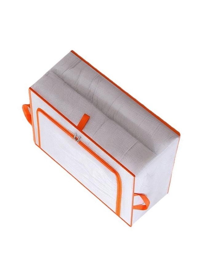 Thoraya - Clothes Storage Bag Large Capacity Transparent Waterproof Zipper Rectangle Storage Container for Blankets Comforters M 55x40x20cm - Image 1
