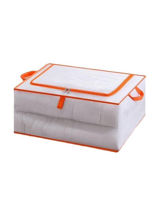 Thoraya - Clothes Storage Bag Large Capacity Transparent Waterproof Zipper Rectangle Storage Container for Blankets Comforters M 55x40x20cm - Image 1