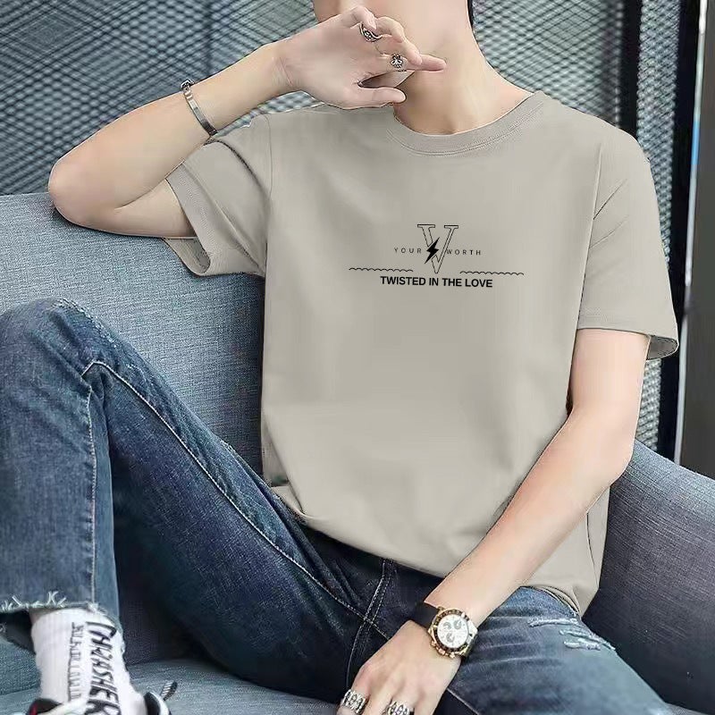 Source Manufacturer Short-Sleeved Large Size Summer Men'S Trendyy New Loose American Ins Versatile Trendyy Half-Sleeved T-Shirt - Image 5