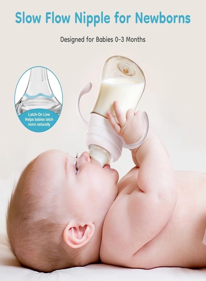 Dr.isla PPSU Anti-Colic Baby Bottle 5.4oz - Dual Vent Newborn Feeding Bottle with Slow Flow Nipple, Temperature Indicator, 0-3 Months, Blue - Image 3