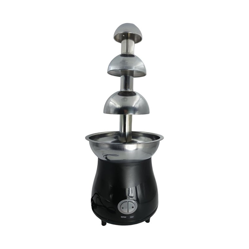 GURUBHAI EQUIPMENTS Gurubhai Equipments 3 Tier Chocolate Fondue Fountain Machine170 W Melts Cheese Queso Candy and Liqueur Dip Strawberries Apple Wedges Vegetables and More  - Image 1