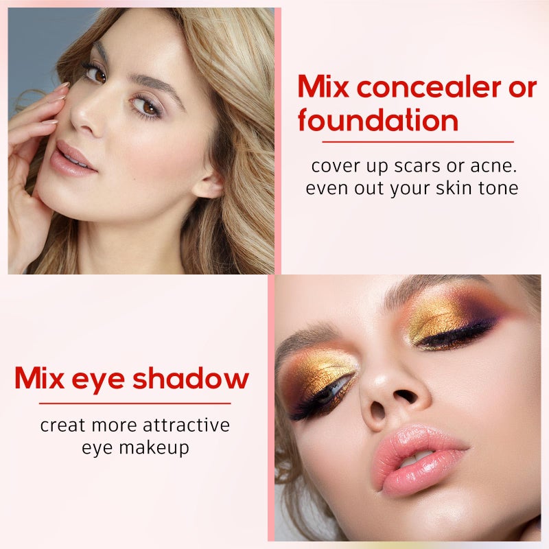 Shappy 10 Pcs Makeup Spatula Set, Lab Spatula Bulk, Mini Double Ended Micro Stainless Steel Cosmetic Spatulas Tools for Beauty & Lab & Food - Square Head for Scraping and Round Head for Mixing - Image 5