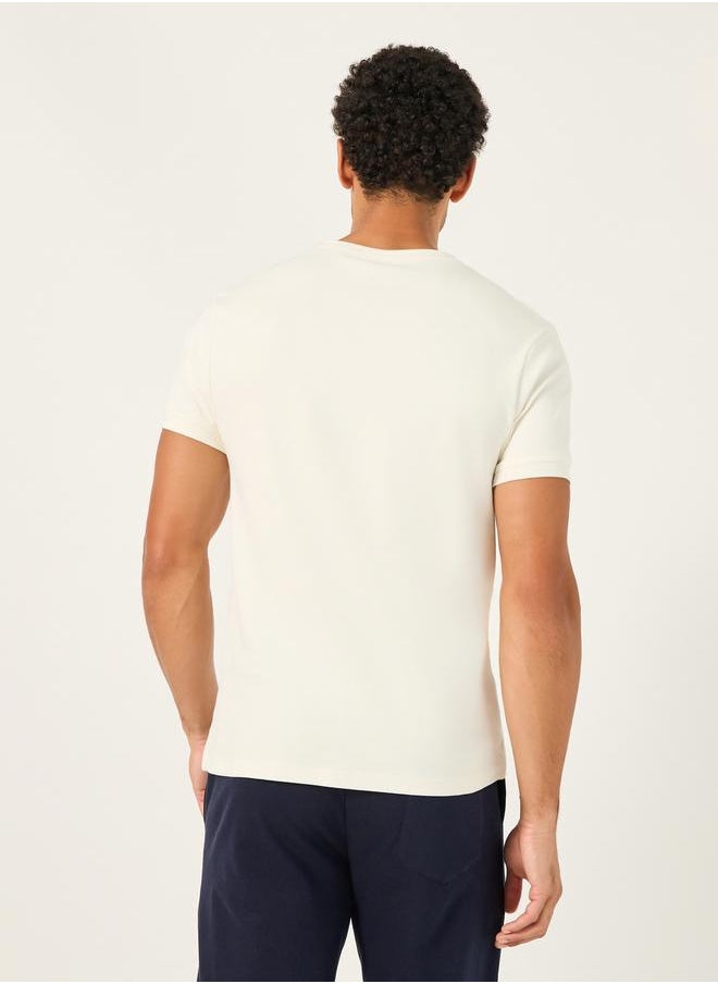 Styli - Solid Interlock Cotton Regular Fit T-Shirt - Image 1