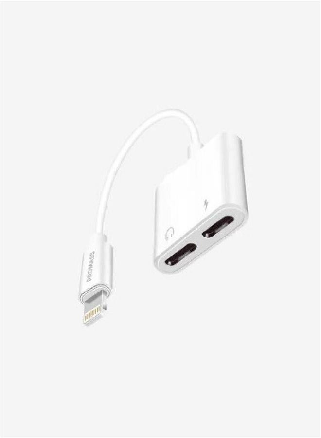 PROMASS 4-In-1 Multifunctional Charging Cable And Headphone For IPhone, White Color - Image 1