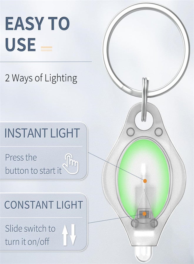 EXCEFORE, 7 Pack LED Flashlight Keychain, Mini Keychain Light 14 Lumen Portable Ultra Bright, Battery Powered Key Ring Torch for Outdoor Camping Hiking and Emergency Lighting - Image 4