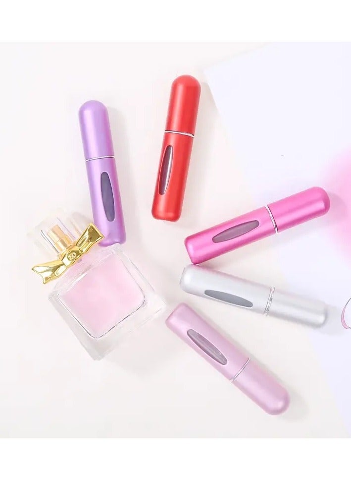 أوريتي زجاجة رذاذ صغيرة قابلة لإعادة التعبئة - 5 مل، زجاجة نقل فرعية للكولونيا والعطور، حجم صغير وقابل للحمل للسفر أو التخزين المريح، إكسسوارات التجميل - Image 4