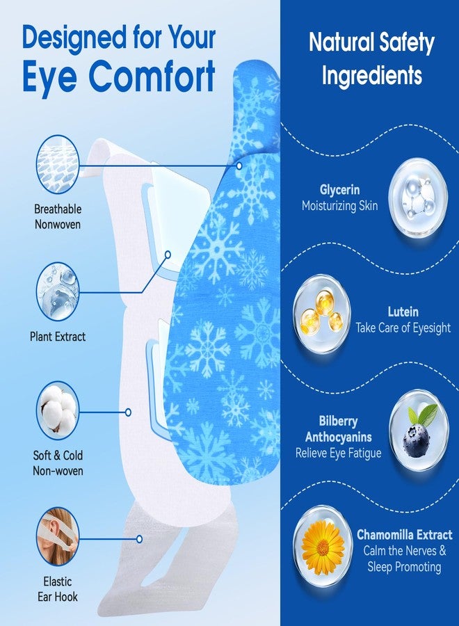 ZHENYEMEI Gel Self Cooling Eye Mask, Instantly Cooling Eye Masks, Cold Compress for Puffiness Dark Circles & Migraine Relief, Ice Sleeping Mask Cool Care Travel Essentials, Individually Wrapped (8 Packs) - Image 3