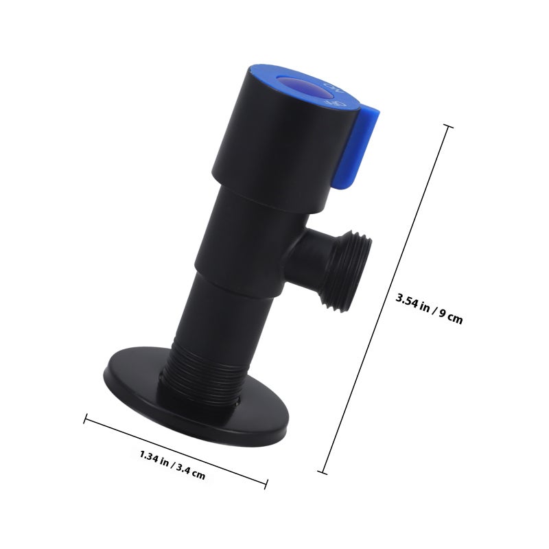 Toilet Stop Valve Bathroom Toilet Angle Valve Stainless Steel Water 3-way Shut Off Valve - Image 2
