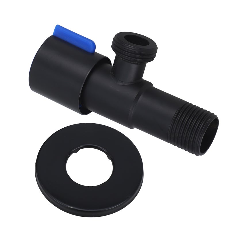 Toilet Stop Valve Bathroom Toilet Angle Valve Stainless Steel Water 3-way Shut Off Valve - Image 1