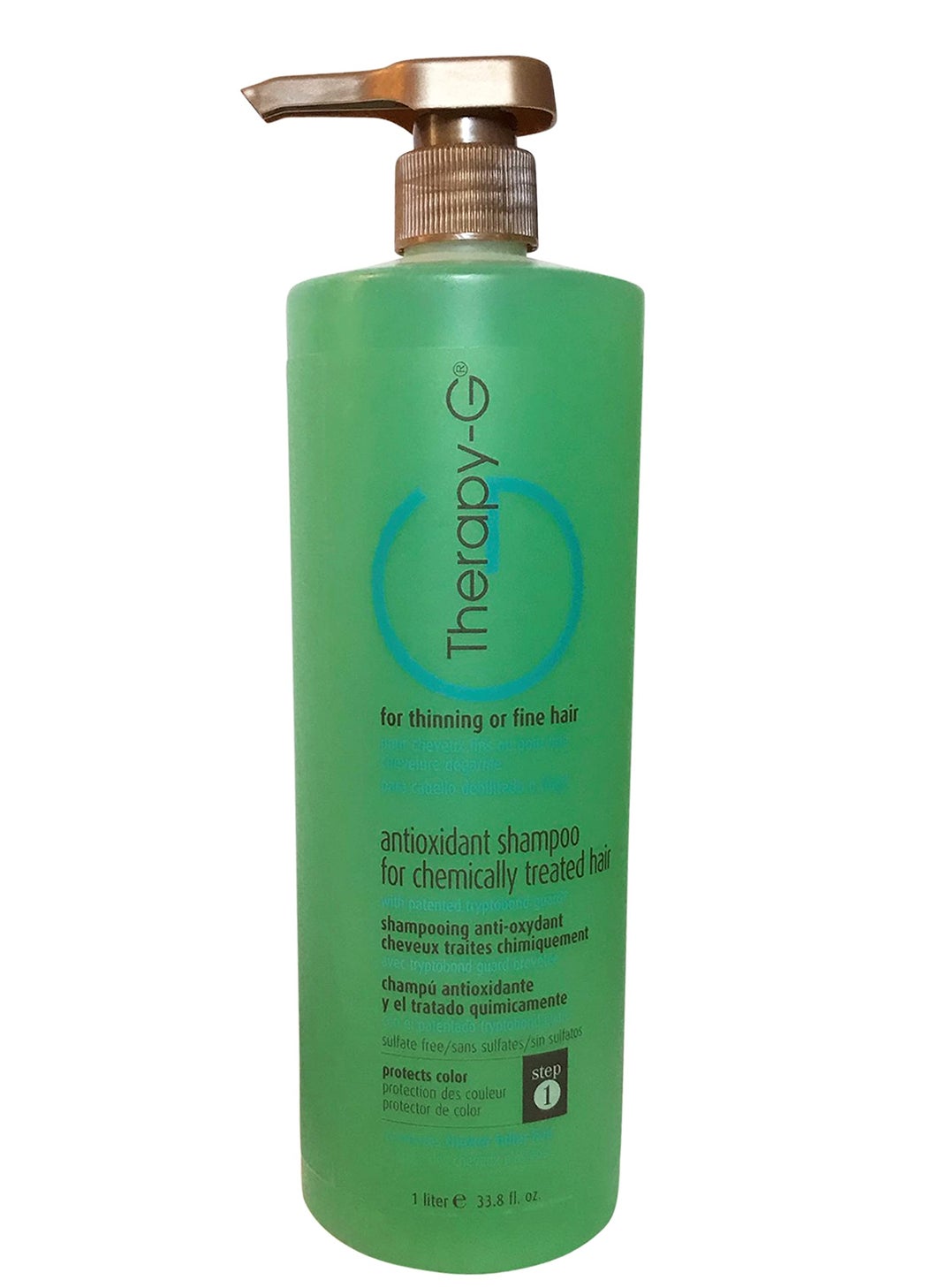 Therapy-G Therapy-G Antioxidant Shampoo For Chemically Treated Hair For thinning, fine hair and anti hair loss. Hair regrowth and color protector Liter 33.8 oz 
