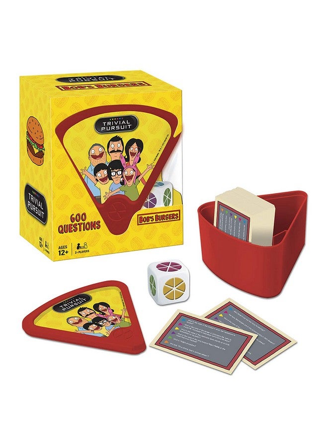 USAopoly USAOPOLY Trivial Pursuit Bob's Burgers (Quickplay Edition) | Trivia Game Questions from Bob's Burgers | 600 Questions & Die in Travel Sized Container | Officially Licensed Bob's Burgers Game - Image 2